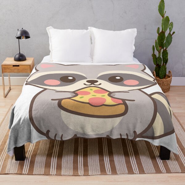 Item preview, Cute Raccoon Eating Pizza Slice Kawaii Animal Lover designed and sold by Owcomm.
