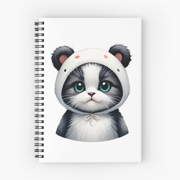 Item preview, ? Cute Tuxedo Cat in Panda Hood Sticker - Kawaii Black White Aesthetic Decal designed and sold by marcelooliver98.