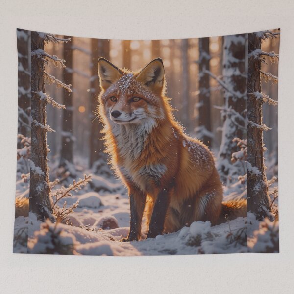 Item preview, Winter Fox Forest Art designed and sold by BeautifulVirtues.