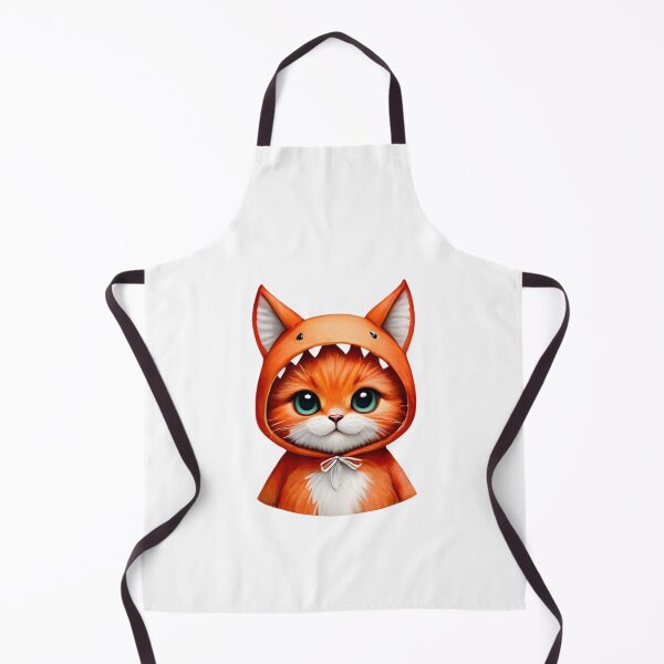 Item preview, ? Cute Orange Cat in Dino Hood Sticker - Kawaii Fire Aesthetic Decal designed and sold by marcelooliver98.
