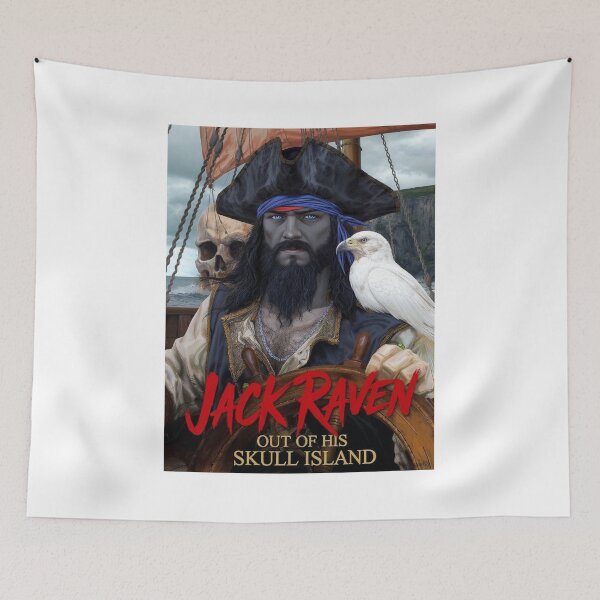 Item preview, Jack Raven Skull Island Print designed and sold by Lichentroupe63.