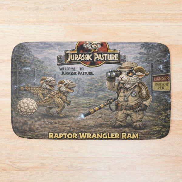 Item preview, Raptor Wrangler Ram - Jurassic Pasture Pen Patrol designed and sold by Thpoar.