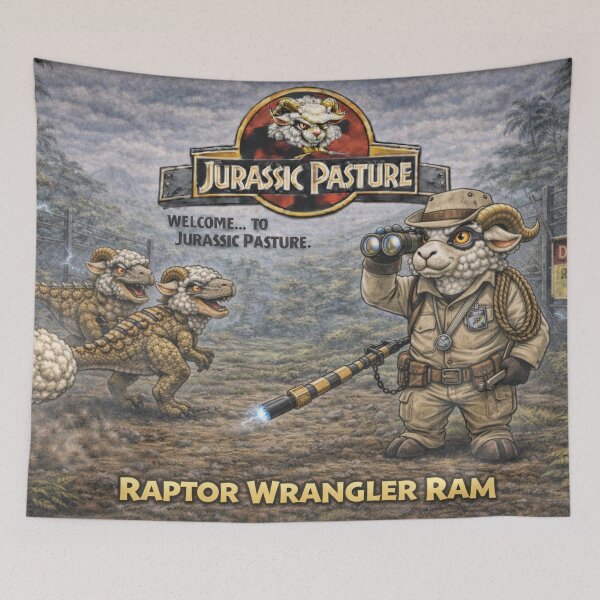Item preview, Raptor Wrangler Ram - Jurassic Pasture Pen Patrol designed and sold by Thpoar.