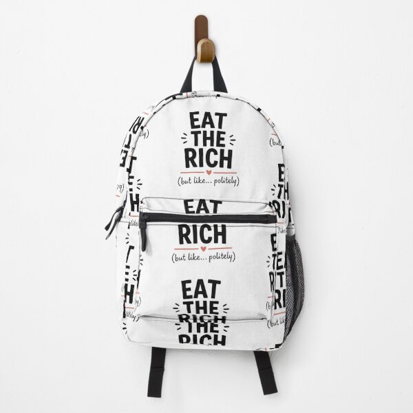 Item preview, Eat The Rich Soft Version Shirt – Funny Sarcastic Quote Tee, Minimal Meme Design designed and sold by jutharat456.