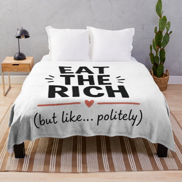 Item preview, Eat The Rich Soft Version Shirt – Funny Sarcastic Quote Tee, Minimal Meme Design designed and sold by jutharat456.