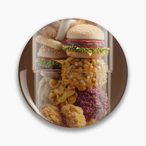 Artikelvorschau, Fast-Food-Kapseln, Junkfood-Diät – Konzeptgrafik entworfen und verkauft von VIktorMytrovka.