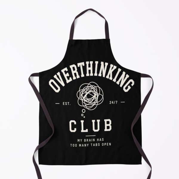 Item preview, Overthinking Club Aesthetic Minimalist Mental Health Quote T-Shirt | My Brain Has Too Many Tabs Open Design designed and sold by SSVSTICKERS.