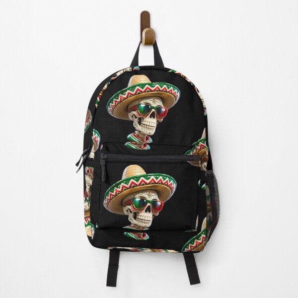 Item preview, Mexican Skull Sombrero Fiesta Design | Colorful Skeleton with Sunglasses designed and sold by ArtSpark Studio.