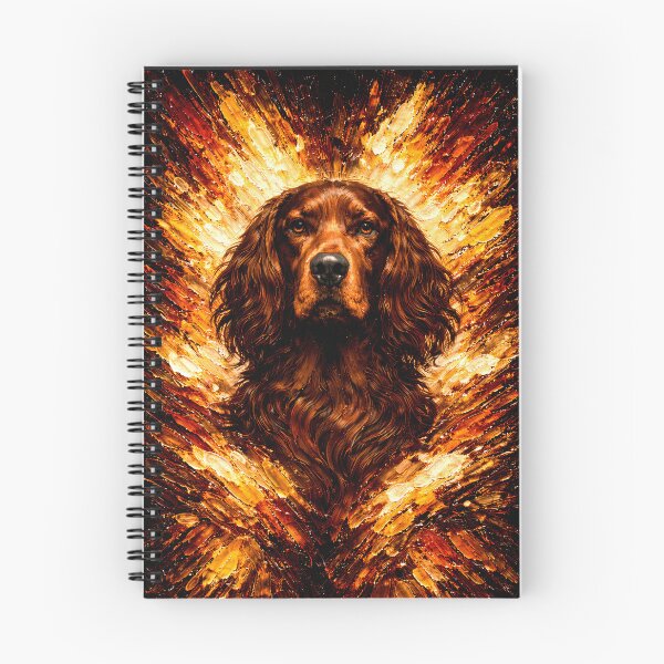 Artikelvorschau, Irischer Setter Farbexplosion Hunde-Kunst entworfen und verkauft von Vista Atelier.
