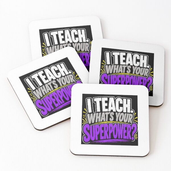 Item preview, I Teach What’s Your Superpower Funny Teacher Sticker | Teacher Pride Design designed and sold by Petringo.
