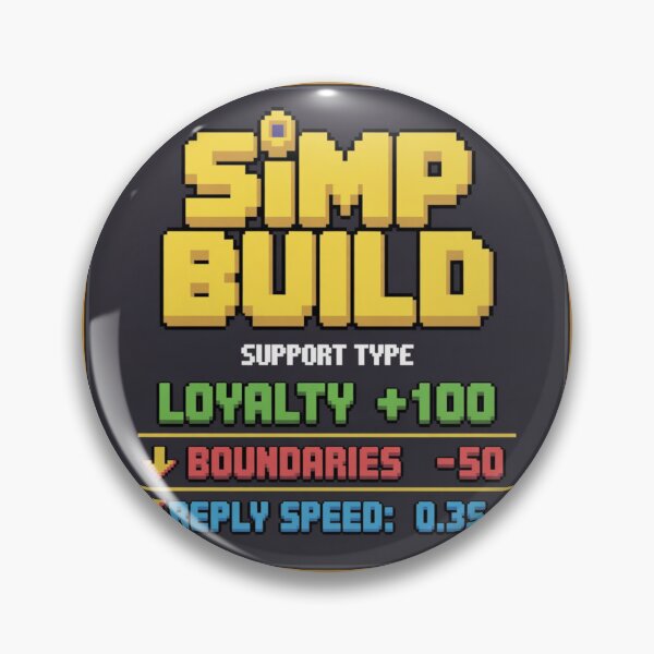 Item preview, SIMP BUILD – Support Type RPG Character Meme | Beta Simp Gamer designed and sold by GaMaDesing.