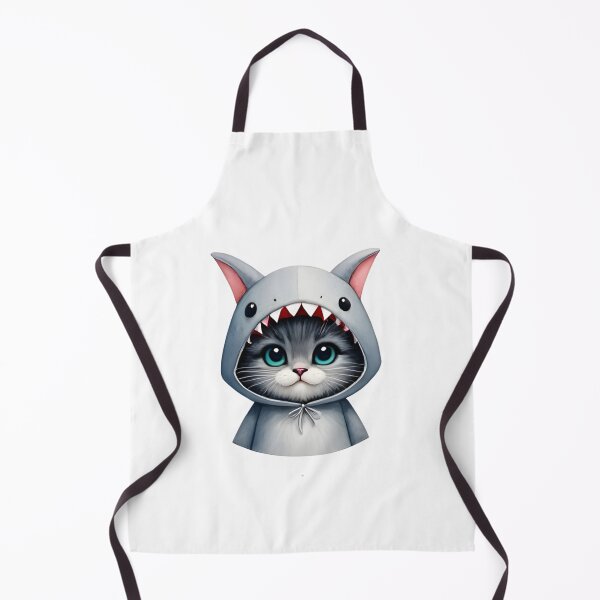 Item preview, ? Cute Tuxedo Cat in Shark Hoodie Sticker - Kawaii Sharkcore Decal designed and sold by marcelooliver98.