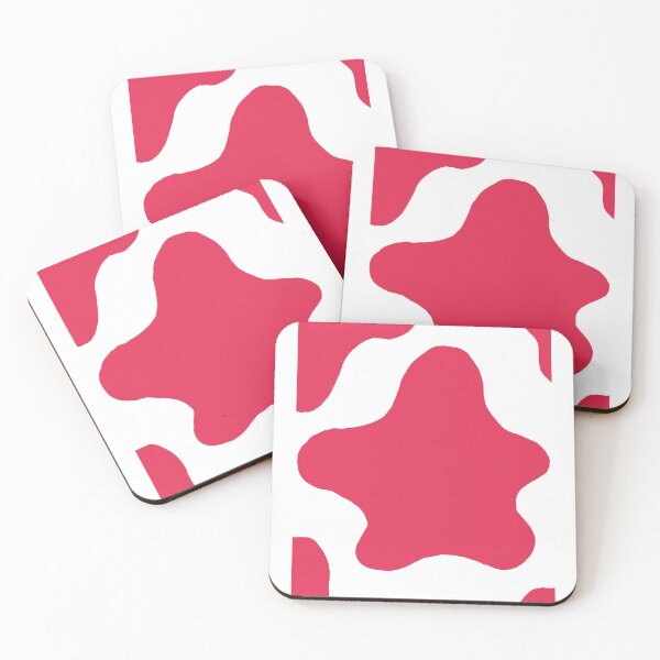 Item preview, Cute Minimalist Cow Pattern (Magenta) designed and sold by Designs by Sara Felton.
