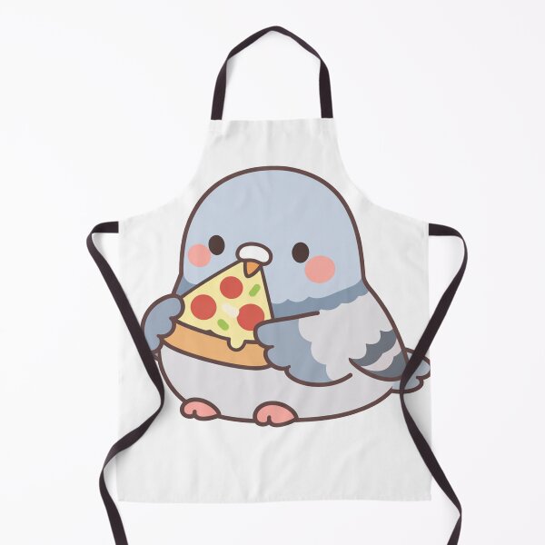 Item preview, Chubby Pigeon Eating Pizza Slice designed and sold by Owcomm.