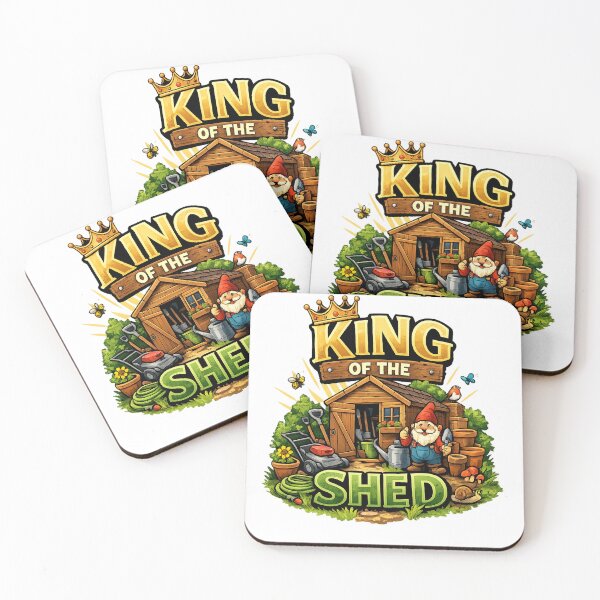 Item preview, King of the Shed Funny Garden Design – Gardening Dad Humour Gift designed and sold by GarnerSupplyCo.