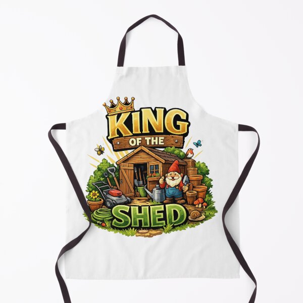 Item preview, King of the Shed Funny Garden Design – Gardening Dad Humour Gift designed and sold by GarnerSupplyCo.