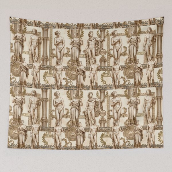 Item preview, Classical Olympus: Ancient Greek Art Pattern designed and sold by edstorebeaches.