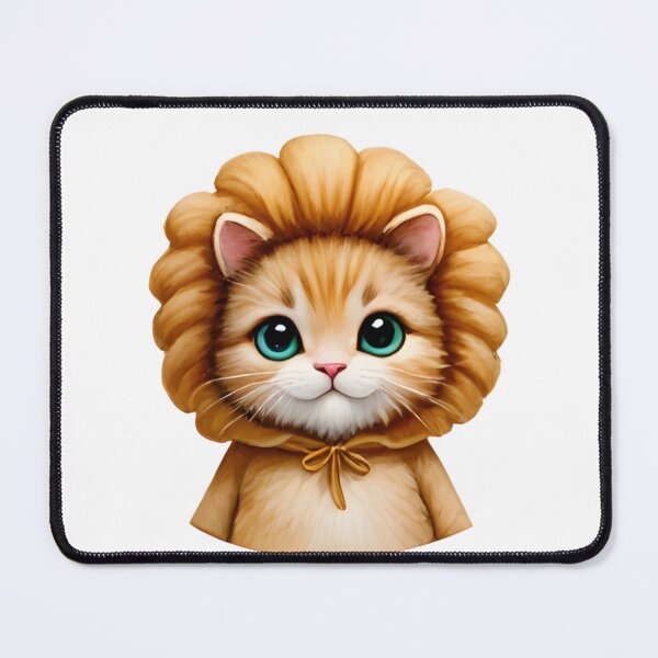 Item preview, ? Cute Ginger Cat in Lion Mane Sticker - Kawaii Zodiac Leo Decal designed and sold by marcelooliver98.
