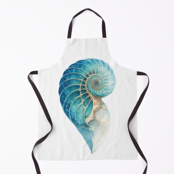 Item preview, Turquoise Watercolour Shell designed and sold by FortuneAndFrame.