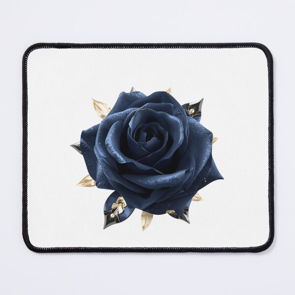 Item preview, Blue rose flower watercolor painting designed and sold by uunaa.