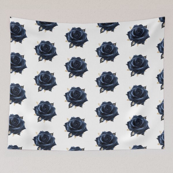 Item preview,  Blue rose flower watercolor painting  designed and sold by uunaa.