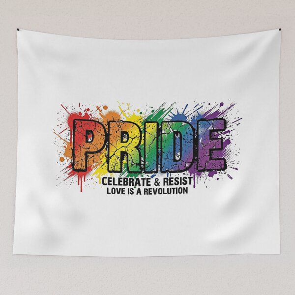 Item preview, Pride: Celebrate & Resist – Grunge Rainbow Art designed and sold by DandoLaTalla.