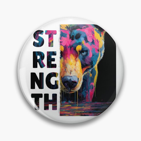 Item preview, Colorful Bear Graphic - Symbol of strength and Power designed and sold by LAJdesigns.