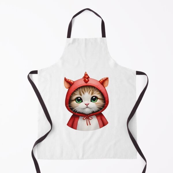 Item preview, ? Cute Tabby Cat in Red Dragon Hood Sticker - Kawaii Fire Aesthetic Decal designed and sold by marcelooliver98.