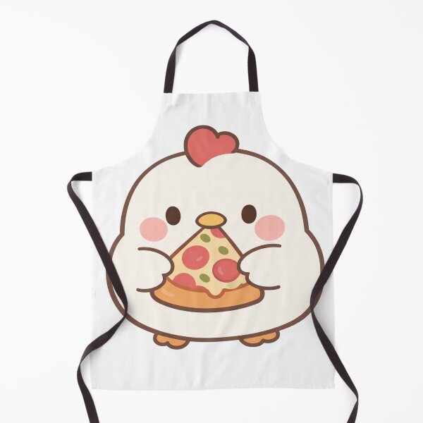 Item preview, Cute Kawaii Chicken Holding a Slice of Pizza designed and sold by Owcomm.