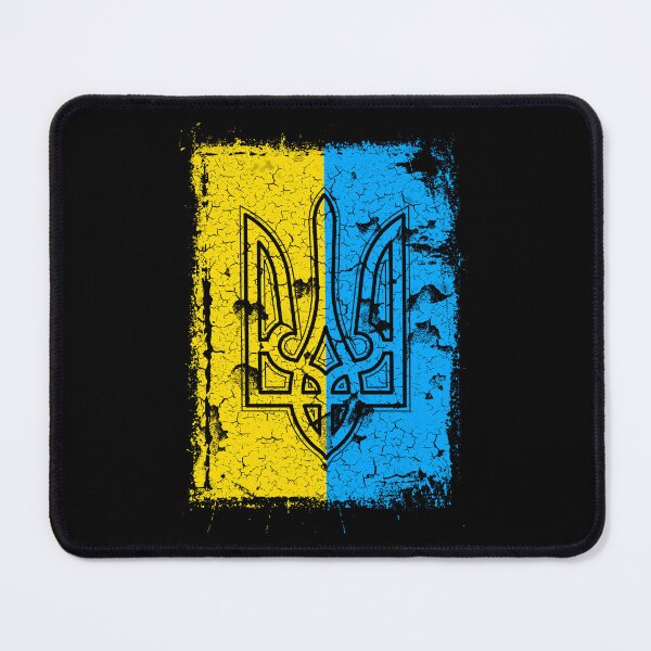 Item preview, Stand with Ukraine Retro Vintafe Flag Trident designed and sold by Artycom.