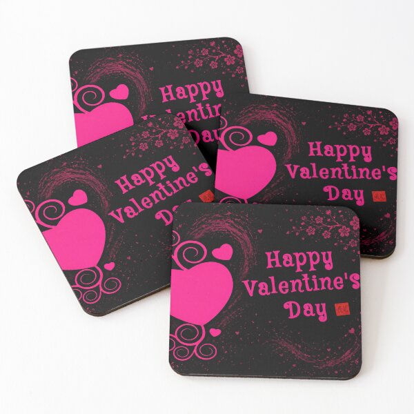 Item preview, Happy Valentine’s Day Pink Heart Glow designed and sold by Fei Long Design Hub.