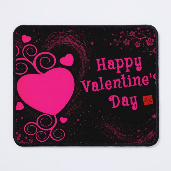 Item preview, Happy Valentine’s Day Pink Heart Glow designed and sold by Fei Long Design Hub.