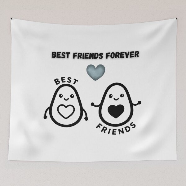 Item preview, Best Friends Forever Avocado Hearts designed and sold by Heartbeat Studio by Yederlin.