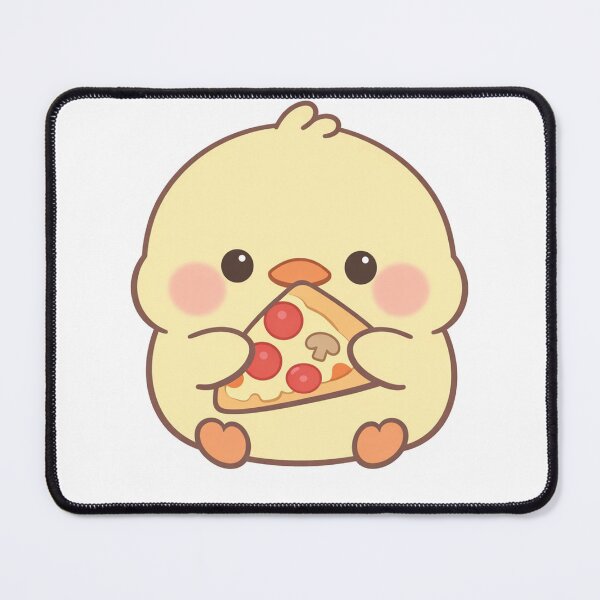 Item preview, Cute Chick Eating Pizza Kawaii Baby Bird designed and sold by Owcomm.