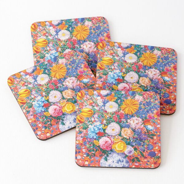 Item preview, Colourful Vase of Flowers | Floral Design  designed and sold by FortuneAndFrame.