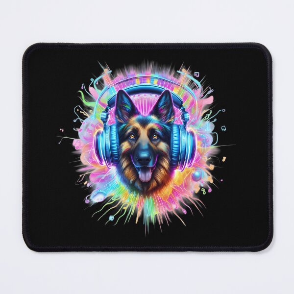Item preview, Neon DJ Dog – World Music Day designed and sold by Art-Arcade6.