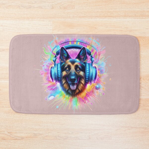 Item preview, Neon DJ Dog – World Music Day designed and sold by Art-Arcade6.