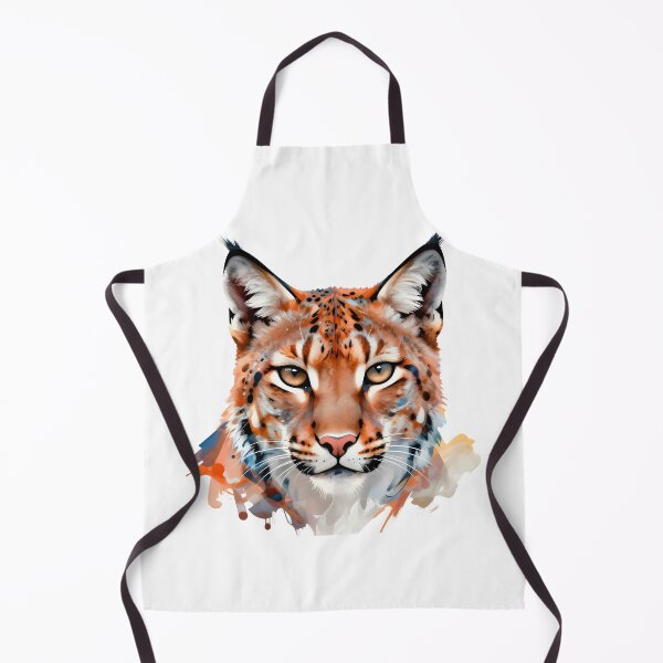 Item preview, Colorful watercolor abstract lynx head designed and sold by Ar0undTheW0rld.