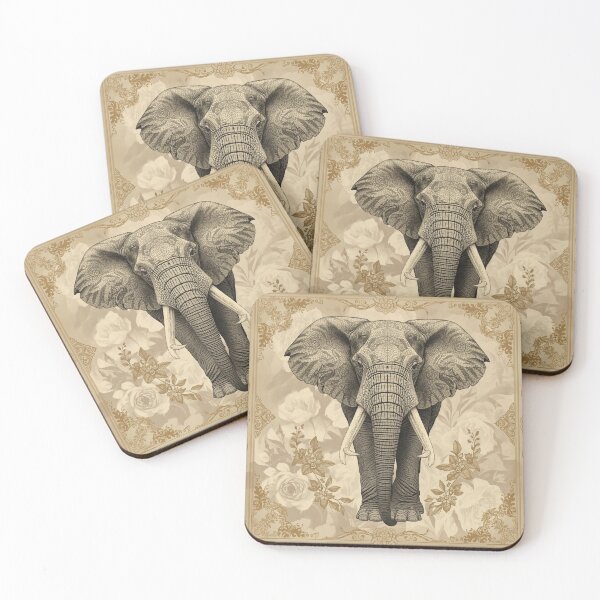 Item preview, elegant ancient elephant designed and sold by Artchara..
