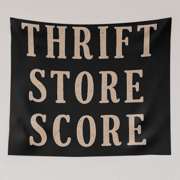 Item preview, Thrift Store Score Shirt (WHITE ON BLACK) – Vintage Thrifting Tee, Minimal Retro Typography, Secondhand Style Aesthetic designed and sold by DiamondSkyShirt.