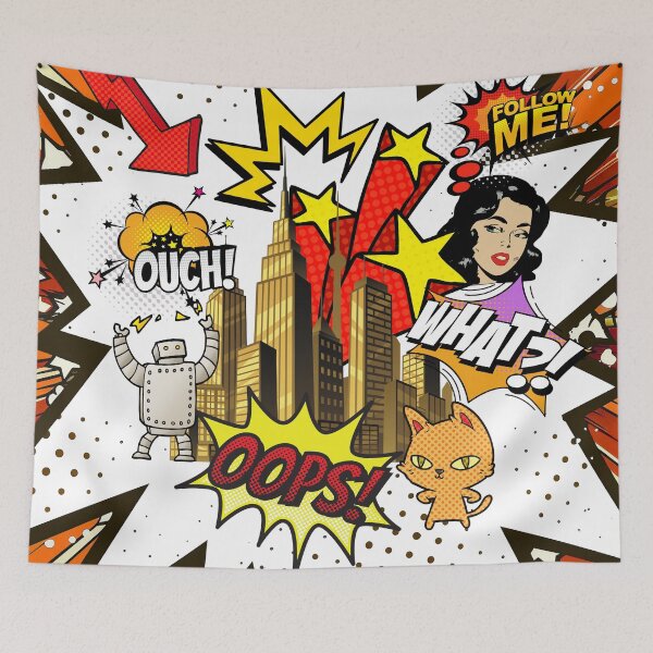 Item preview, Comic Book Print designed and sold by TurquoiseBird.