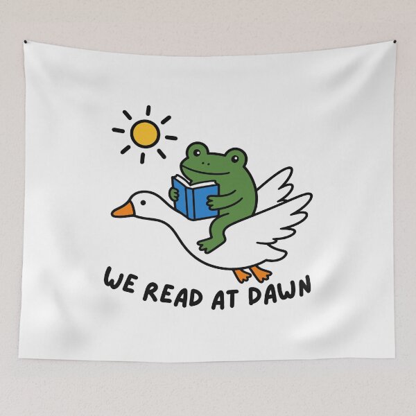 Item preview, We Test At Dawn Funny Teacher Frog Reading Humor designed and sold by gunaone-design.
