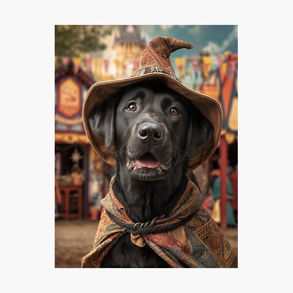 Item preview, Renaissance Faire Dogs: Black Labrador Retriever designed and sold by willowroot24.