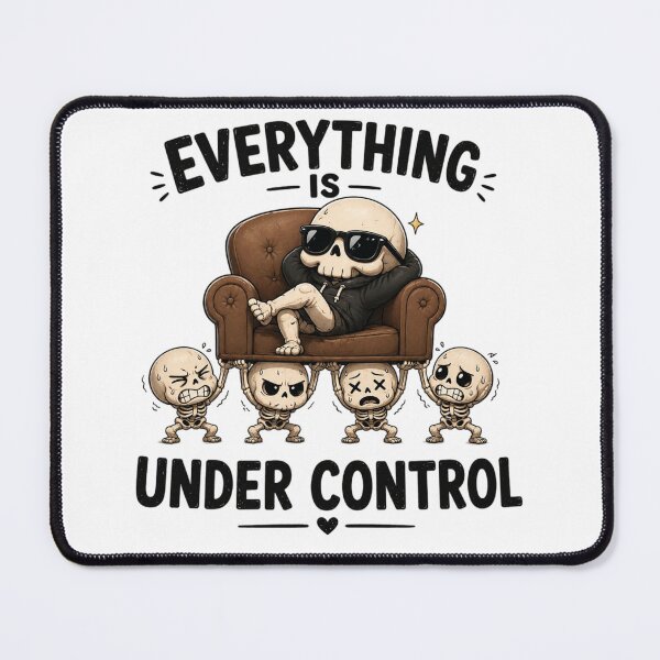 Item preview, Everything Is Under Control Chill Skeleton Art Streetwear Style Skeleton Chilling In Sunglasses Art designed and sold by LOLKart.