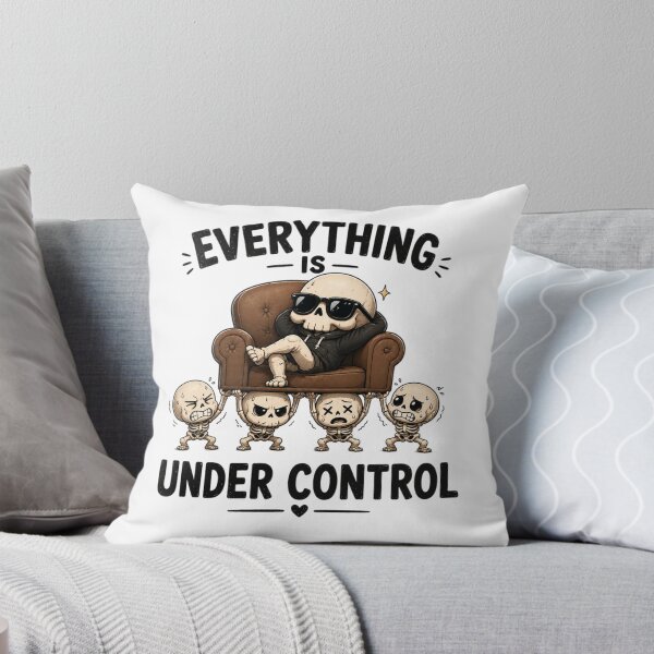 Item preview, Everything Is Under Control Chill Skeleton Art Streetwear Style Skeleton Chilling In Sunglasses Art designed and sold by LOLKart.