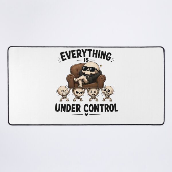 Item preview, Everything Is Under Control Chill Skeleton Art Streetwear Style Skeleton Chilling In Sunglasses Art designed and sold by LOLKart.