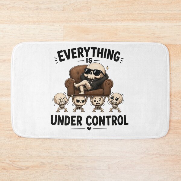 Item preview, Everything Is Under Control Chill Skeleton Art Streetwear Style Skeleton Chilling In Sunglasses Art designed and sold by LOLKart.