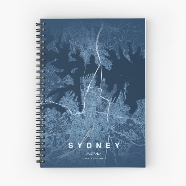 Item preview, Sydney, Australia - City Map (Blueprint) designed and sold by Fish4Maps.