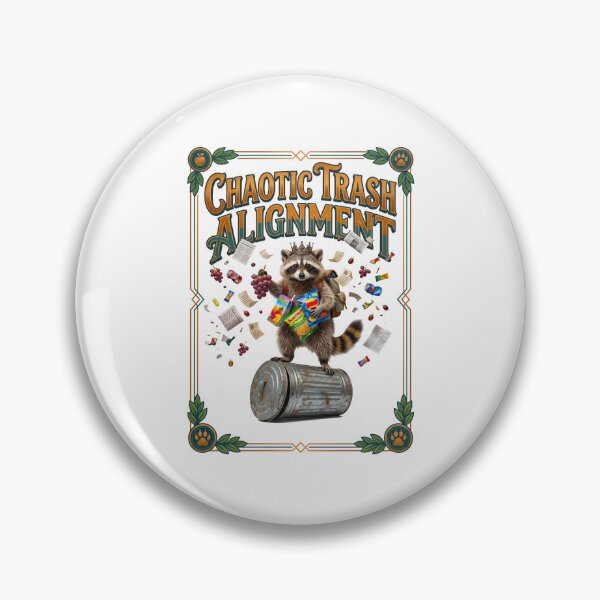 Item preview, Raccoon Eating Chips Chaotic Trash Alignment designed and sold by TeeARTHY.