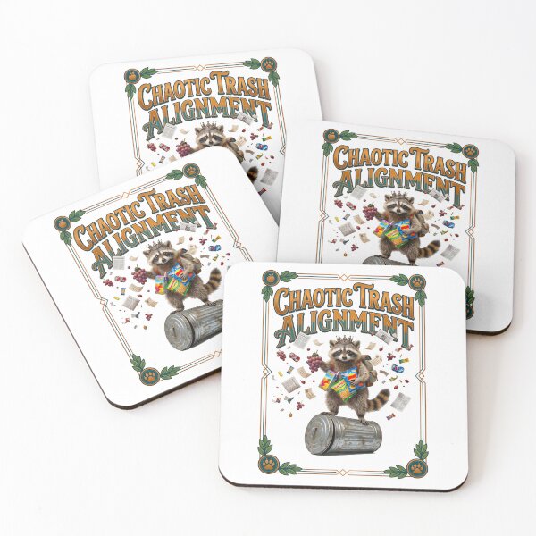 Item preview, Raccoon Eating Chips Chaotic Trash Alignment designed and sold by TeeARTHY.